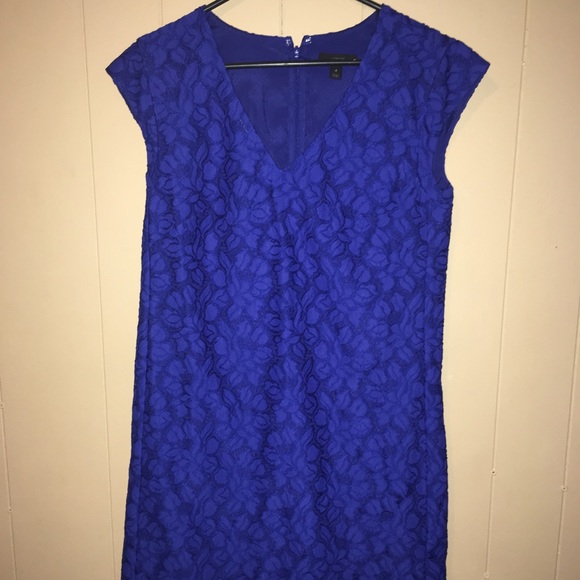 J. Crew Dresses & Skirts - Bright blue J. Crew mid length dress